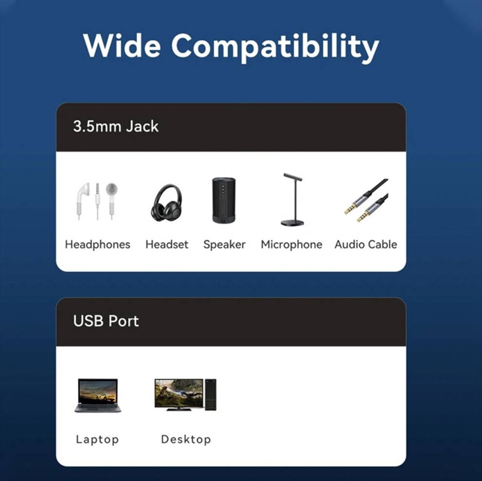 Exogio External USB Computer Sound Card Adapter