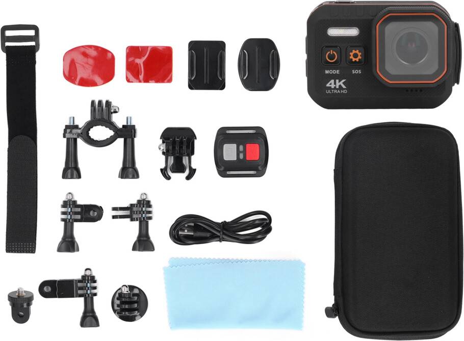 4K 60FPS Action Camera IP68 2 Inch Screen