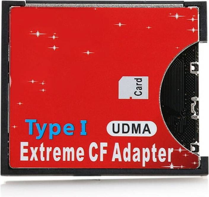 XISAOK Single Port Micro-SD TF Compact Flash CF Card Reader Adapter