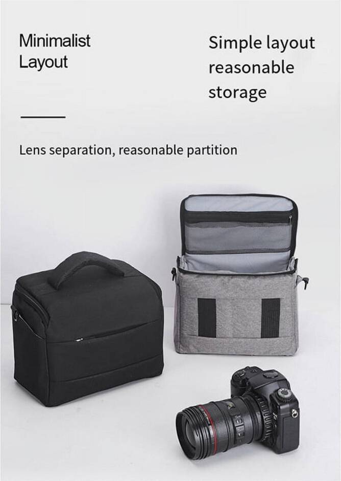 Portable DSLR Camera Case Grey
