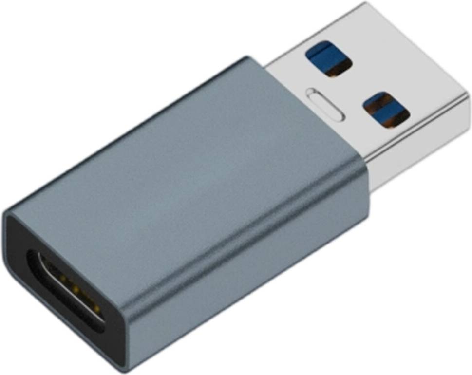 USB Type C Data Blocker Lock Blue Gray