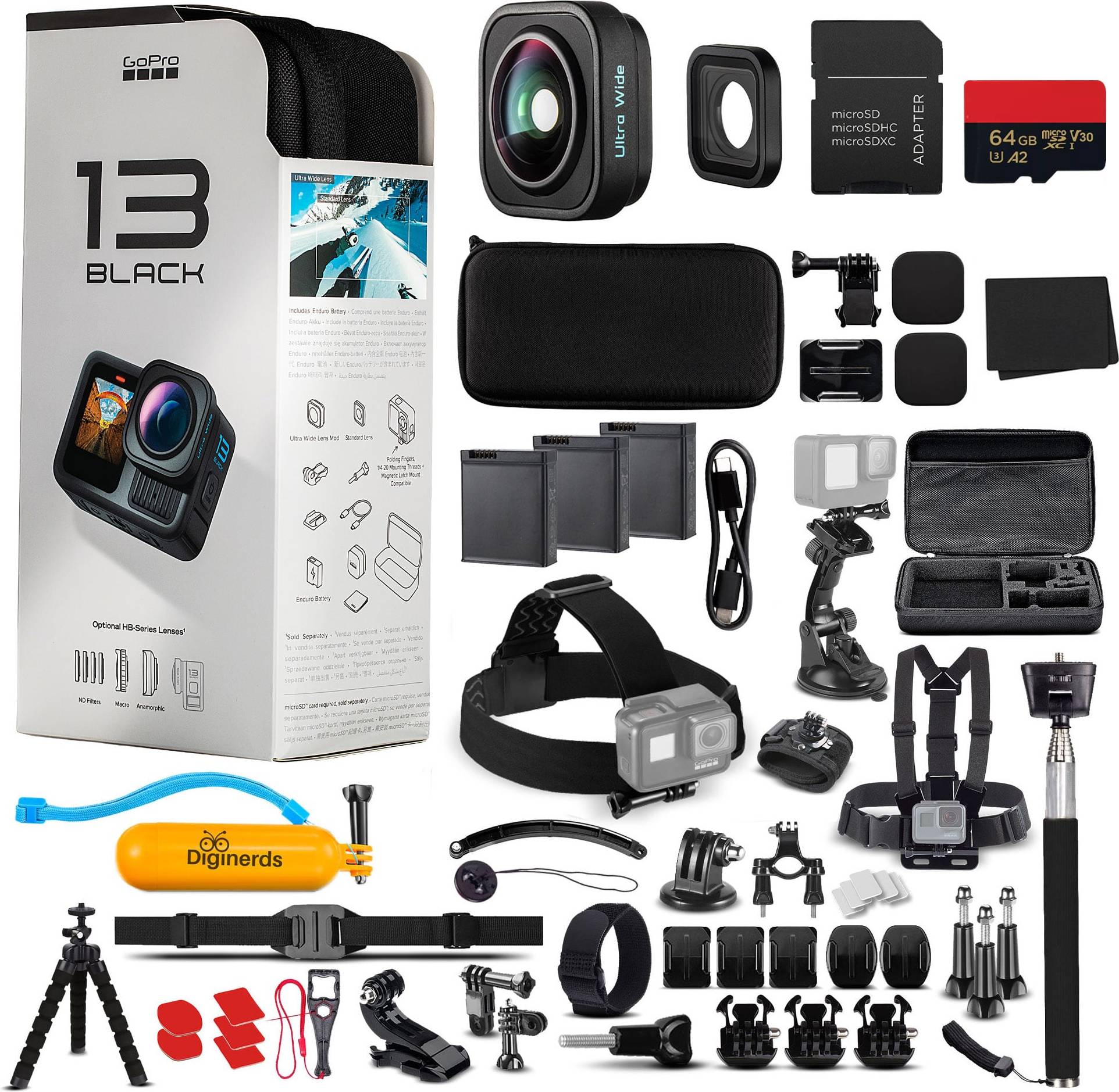 Hero13 GoPro HERO13 Ultra Wide Edition Action Camera Kit