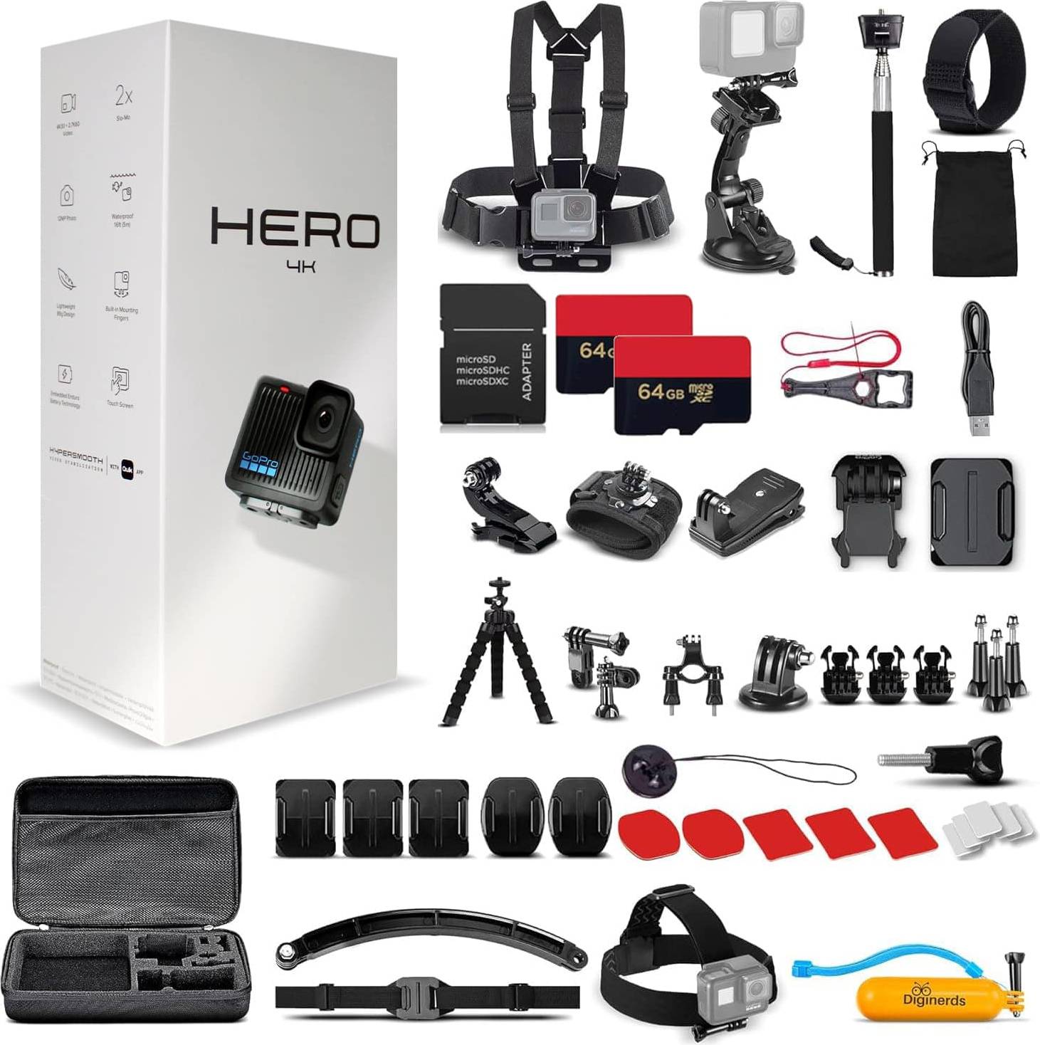 Gopro camera price GoPro Hero Compact Waterproof Action Camera 50 In 1