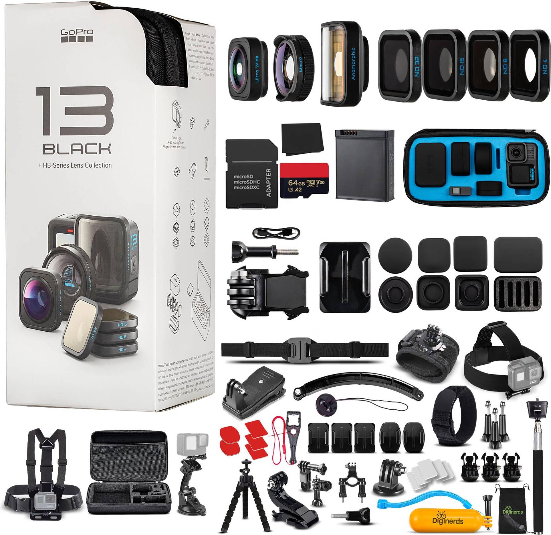 Hero13 GoPro HERO13 Waterproof Action Camera Kit