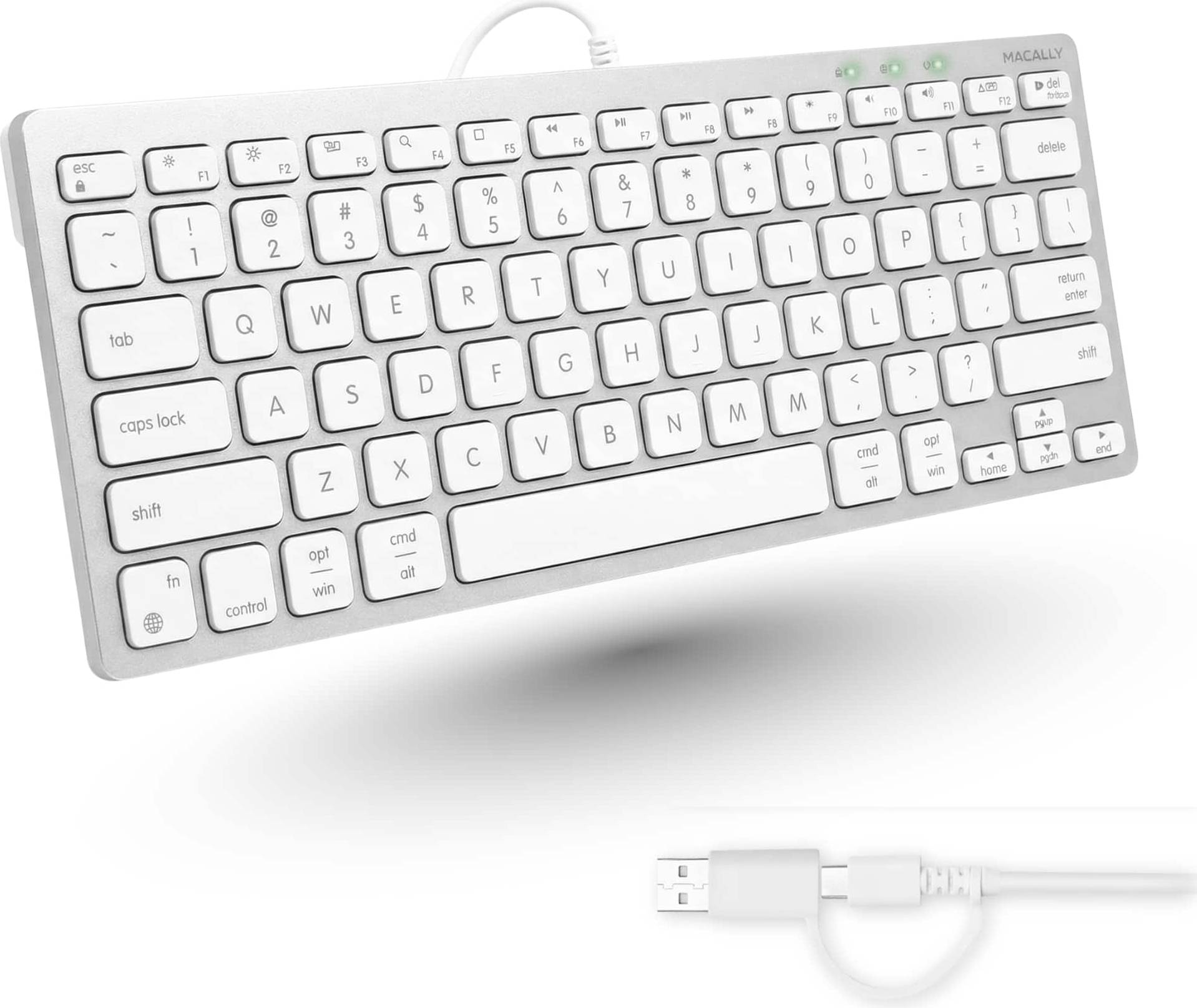 Macally Small Wired Keyboard 78-Key Layout