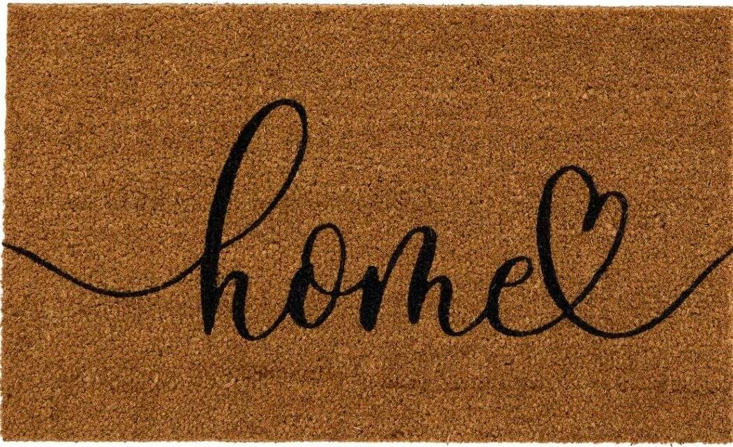 Home Script Coir Doormat