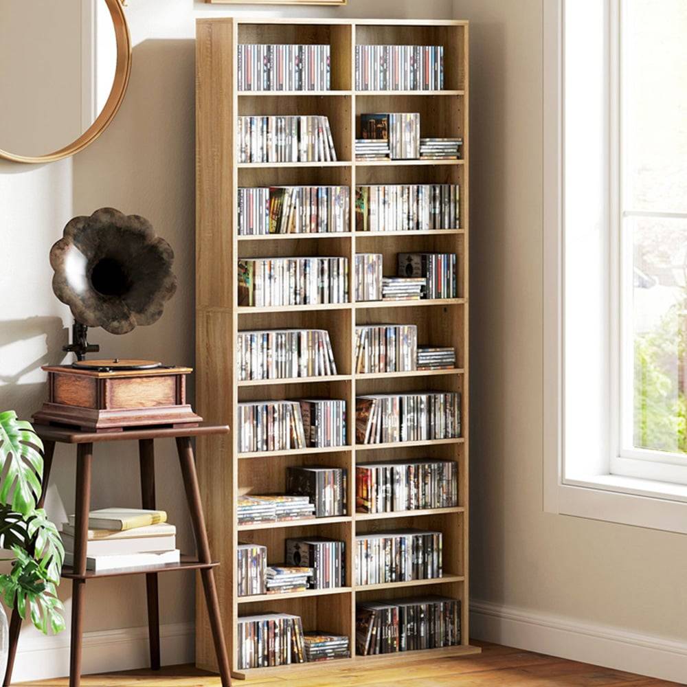 Homcom 640 Cd Storage Unit 18 Compartments