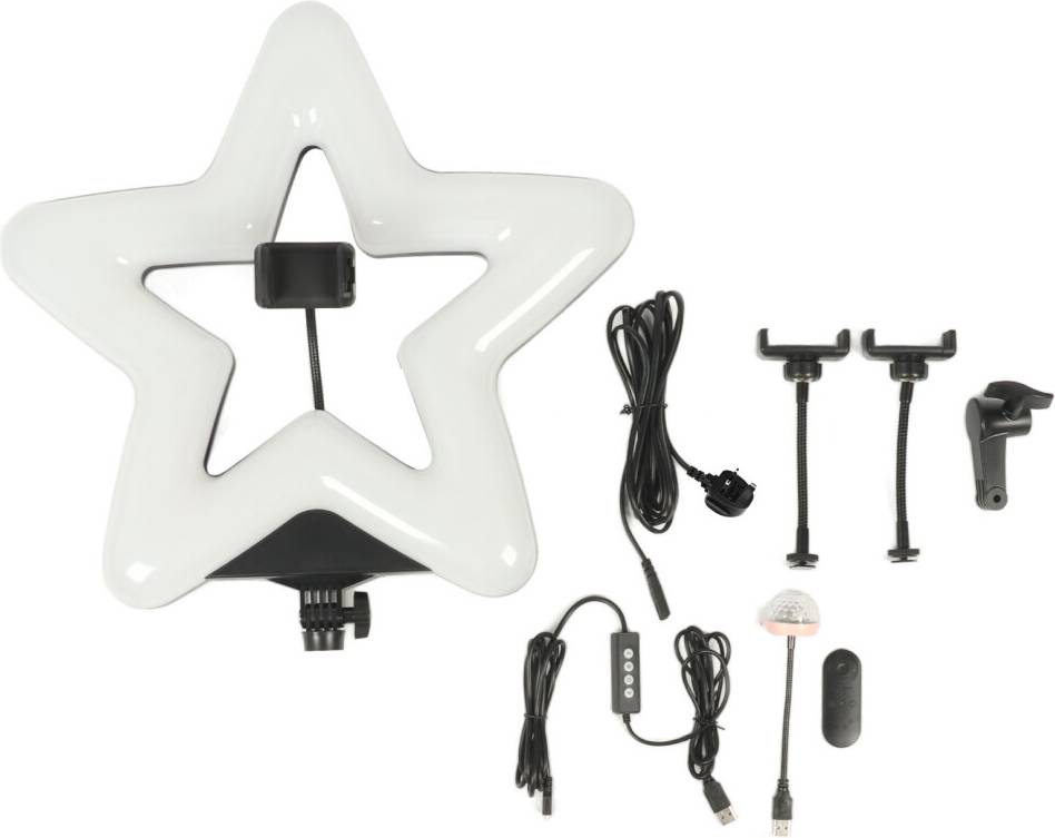 20 Inch Wireless Dimmable 5-Point Star Phone Fill Light