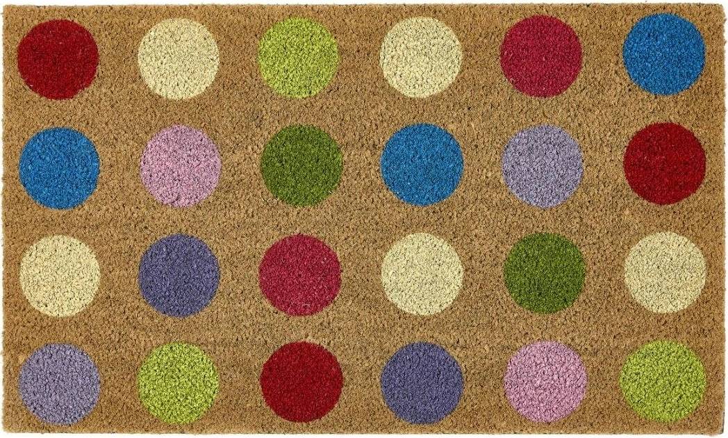 Hug Rug Colourful Spots Coir Doormat 45x75 cm