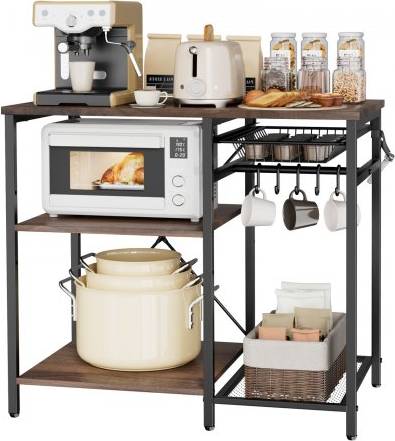Kitchen bakers rack VEVOR Kitchen Bakers Rack 35.4 Inch With X-Shaped Support Kitchen Storage