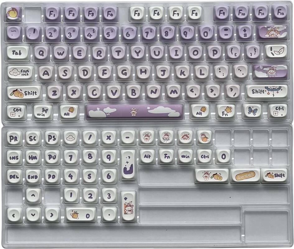 116Keys Cartoon Animal Keycap Set