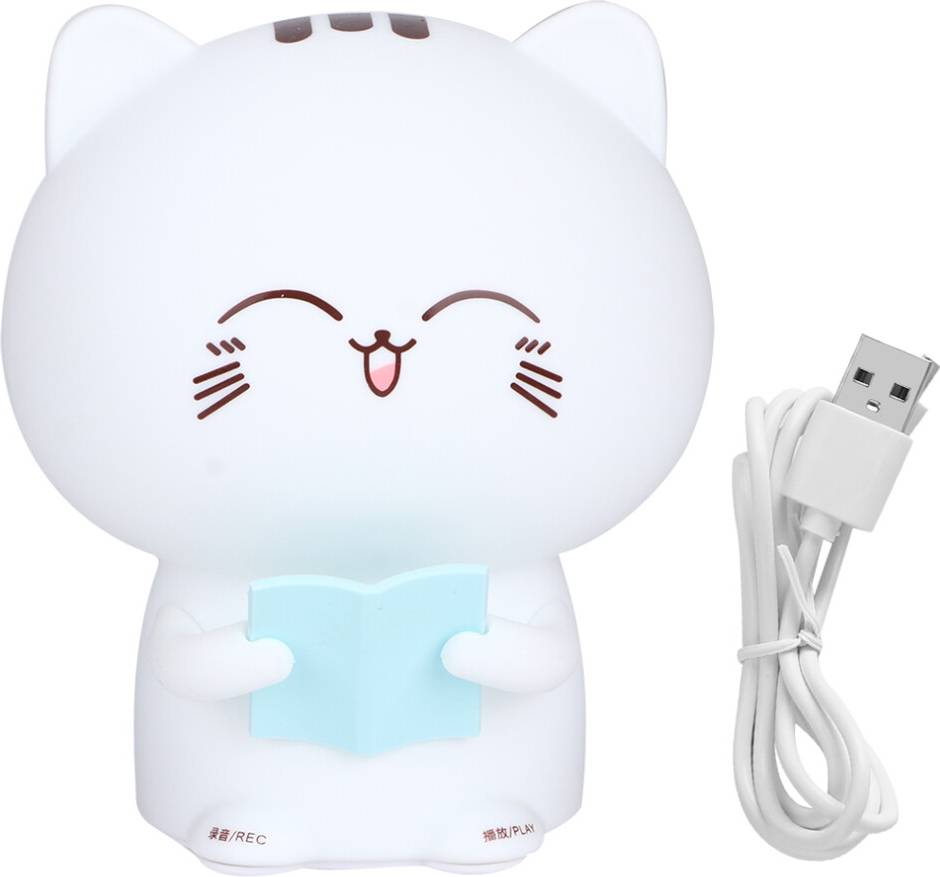 Cat Design Touch Rechargeable Night Light