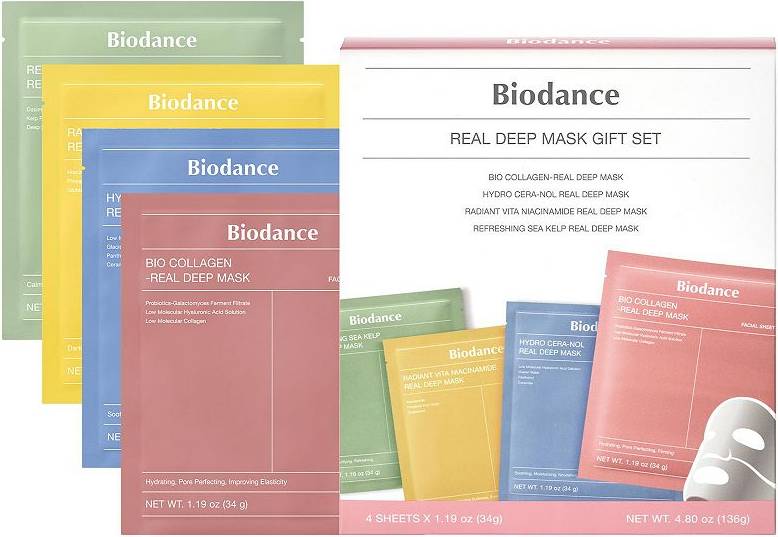 Beauty gift set Biodance Real Deep Mask Gift Set 4 Masks