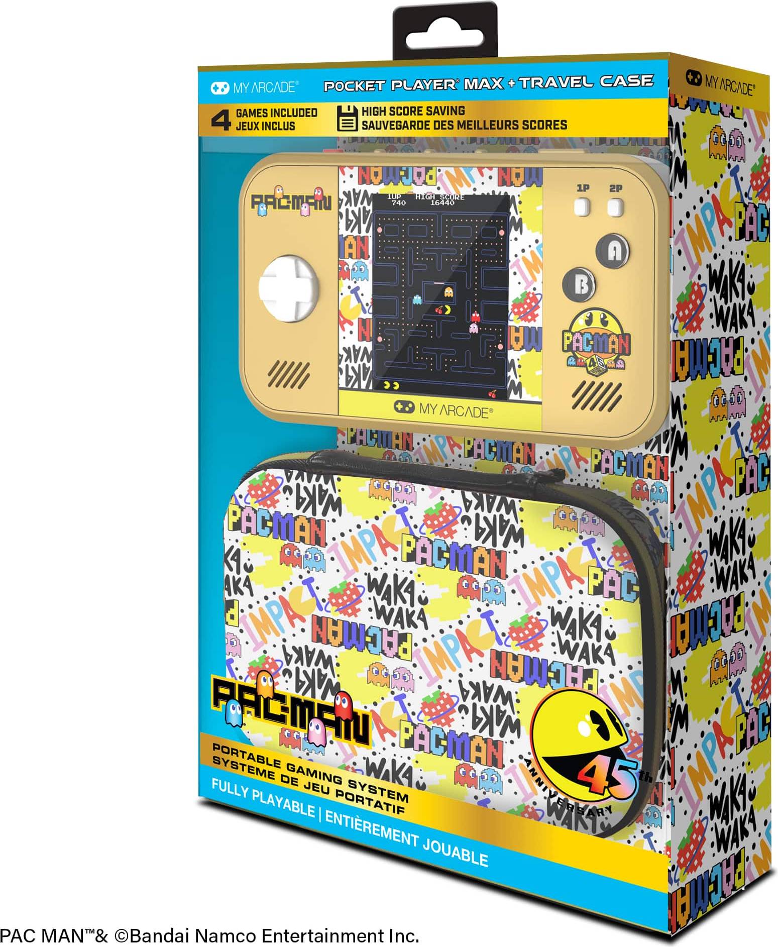 My Arcade Pac-Man Pocket Player Max 45th Anniversary Portable Gaming System