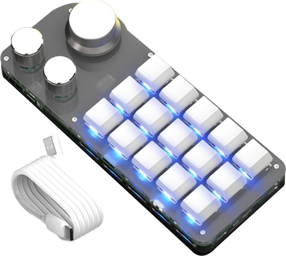 Shortcut Mechanical 15-Key Programmable Keyboard