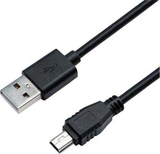 USB 2.0 Am Mini BM Kabel Sort