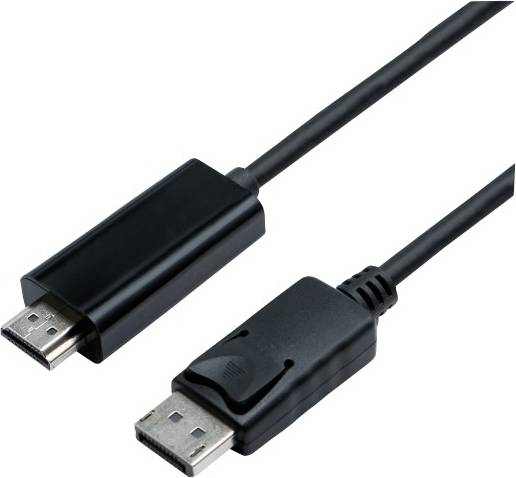 ELETRA DisplayPort 1.2 HDMI Kabel Sort 2m
