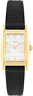 Coach Rectangular Leather Strap Watch 30mm
