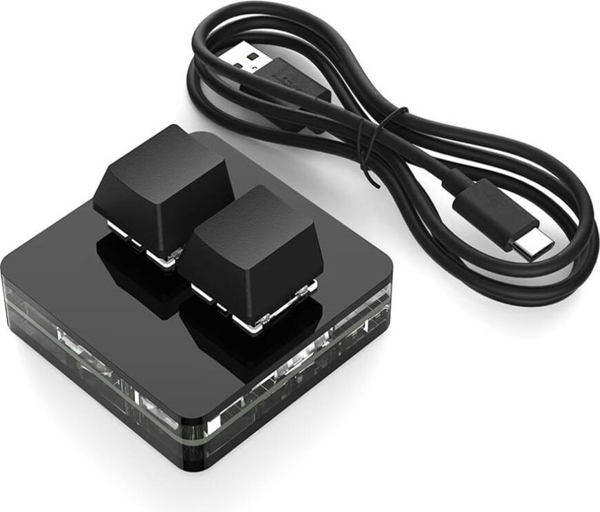 Custom Mini 2 Key RGB Macro Keyboard