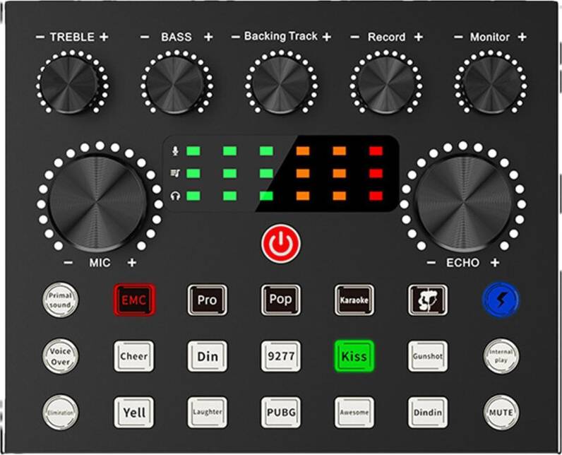 Portable Streaming Mixer Sound Card