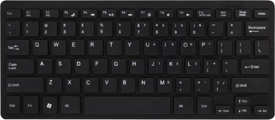 Wired Flat Layout USB Keyboard Pad