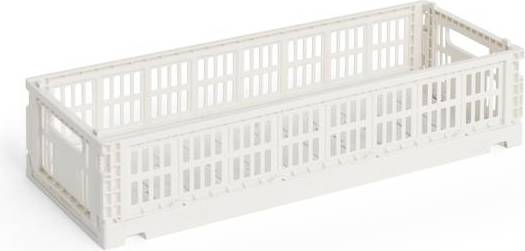 Off-White Oblong Stackable Crate
