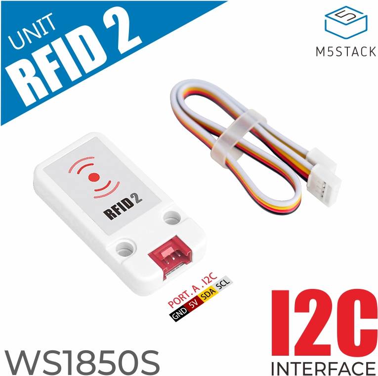 M5Stack Mini RFID 2 Reader WS1850S
