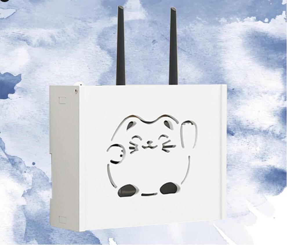 WiFi Router Storage Box with Cable