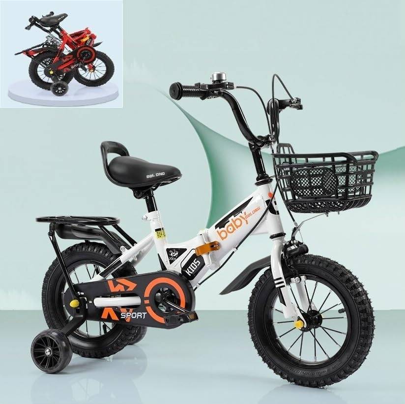 Kids Foldable Bike With Removable Rear Carrier