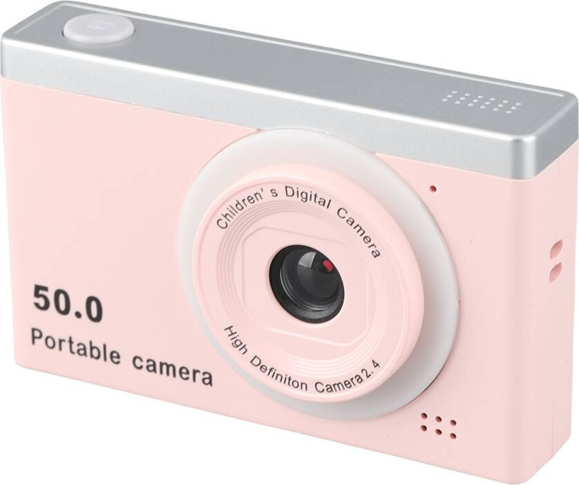 Compact Pink Digital Camera 8x Zoom