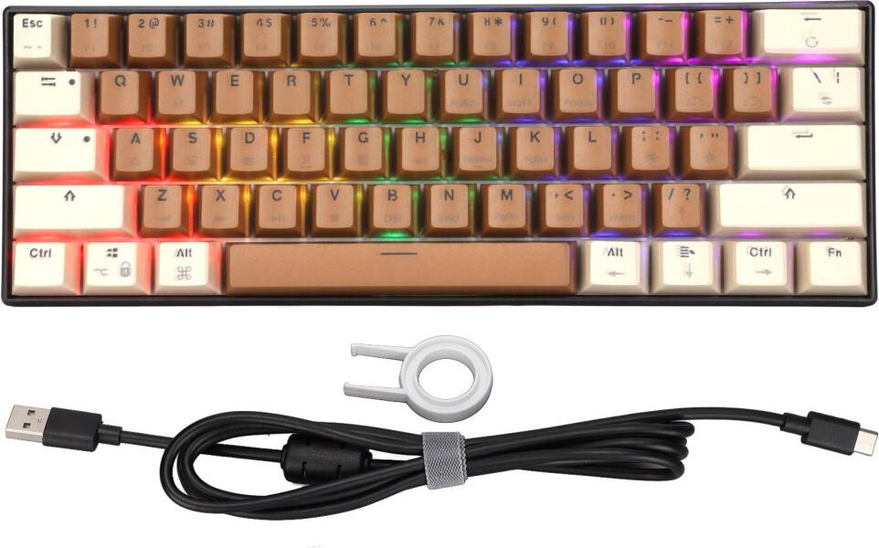 61 Key Mechanical Keyboard Color Mixing