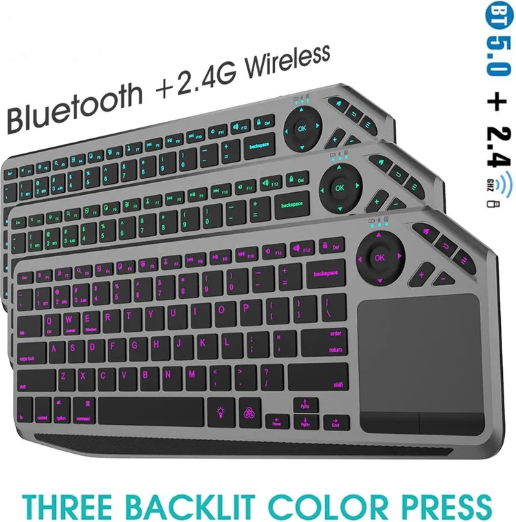 Bluetooth Wireless Keyboard Touchpad