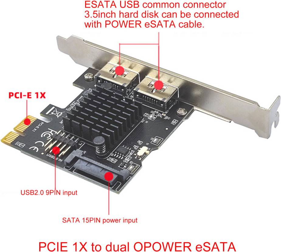 PCIE eSATA Expansion Card