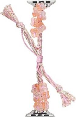 Apple Watch Ultra Braided Rope Strap Pink