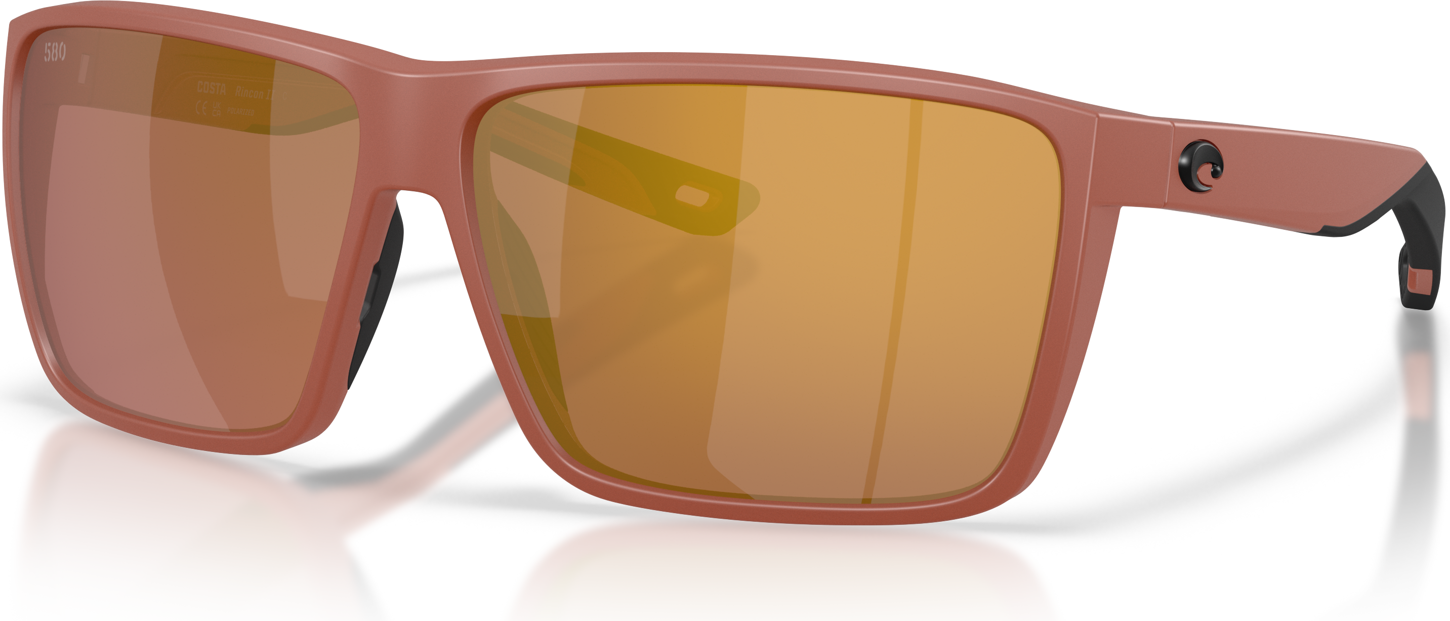 Costa Rincon II Matte Terra Cotta Gold Mirror