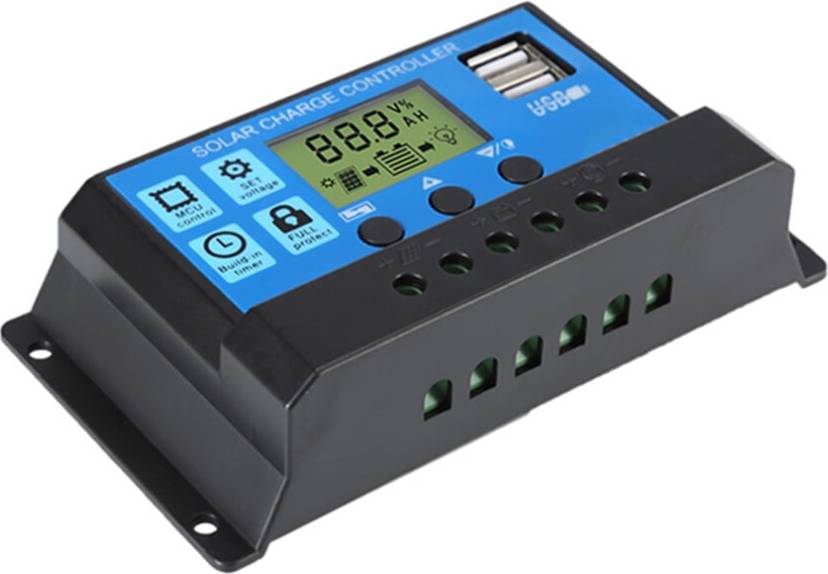 30A PWM Solar Charge Controller Dual LCD Display