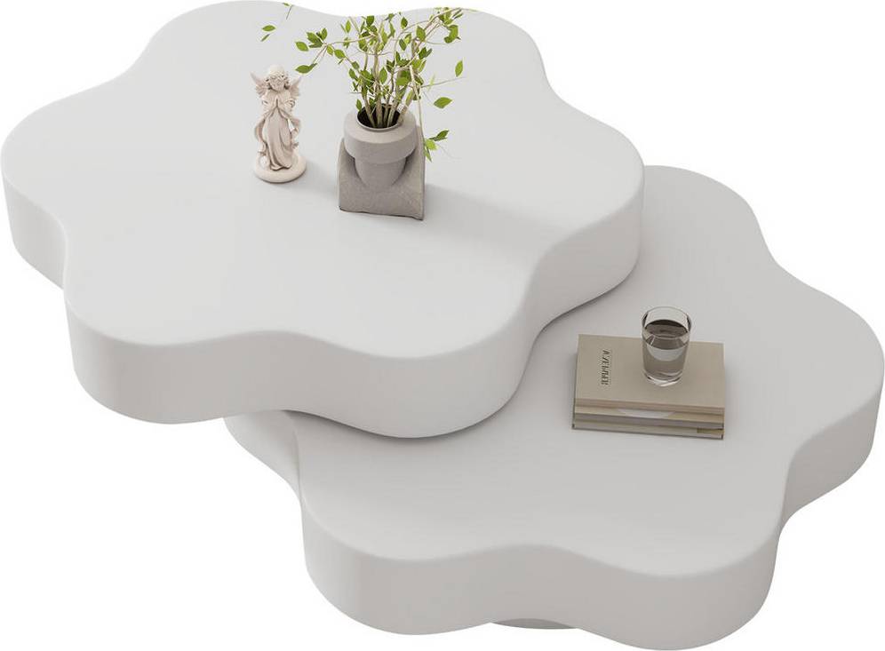 Flieks BTM Rectangular Dining White Coffee Table