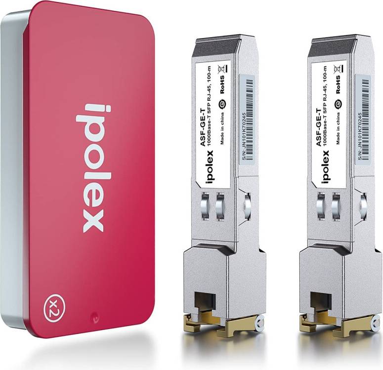 2 PCS 1G SFP to RJ45 Copper Transceiver