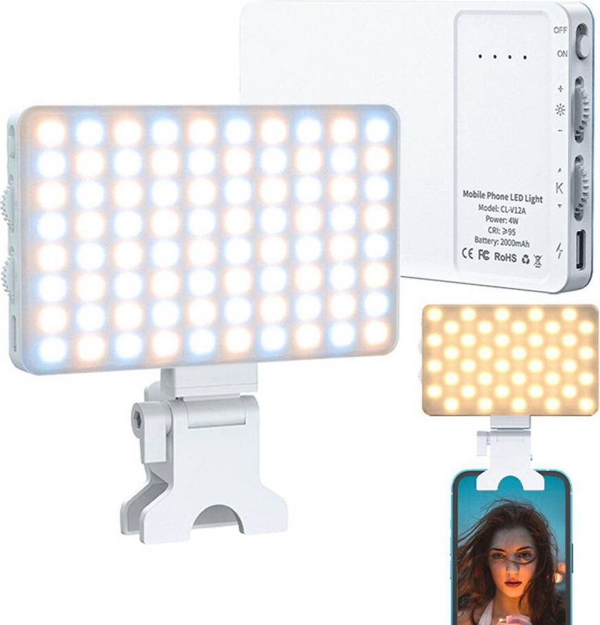 LED Mini Rechargeable Clip Fill Light