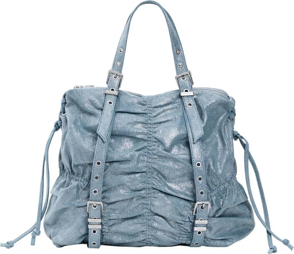 Desigual Medium Ruched Denim Backpack - Blue
