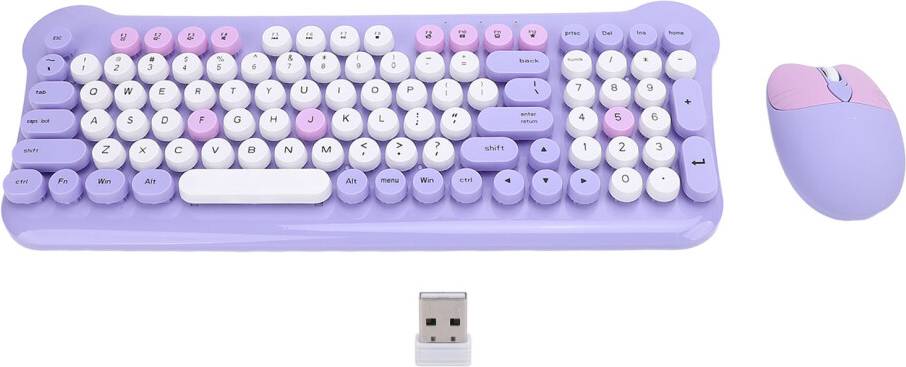 Retro keyboard Wireless Keyboard Mouse Combo 2.4G Retro