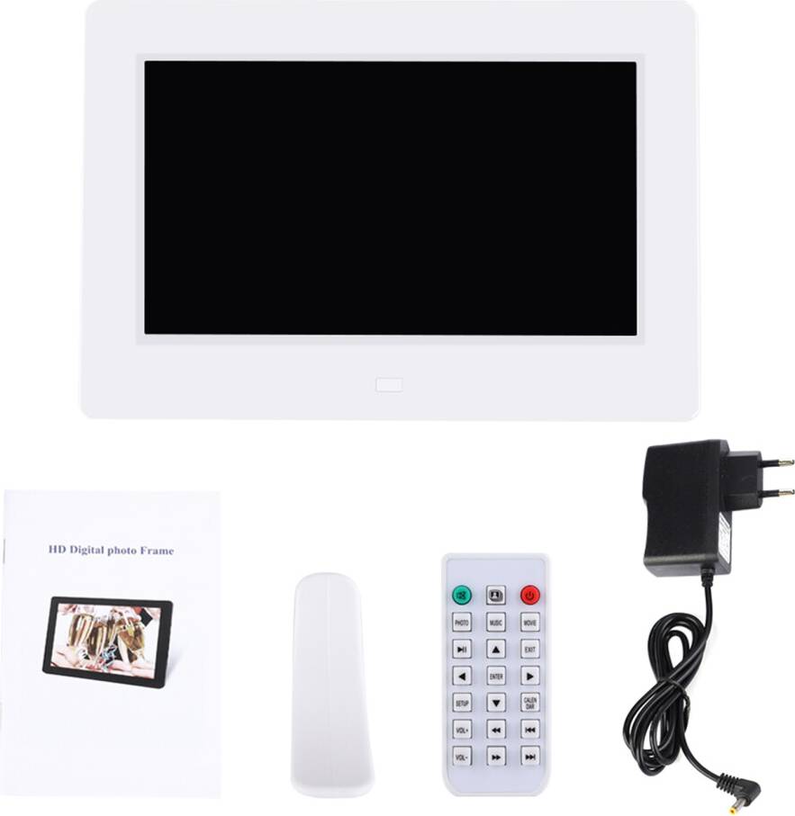 7 Inch 1024x600HD Digital Photo Frame Alarm Clock