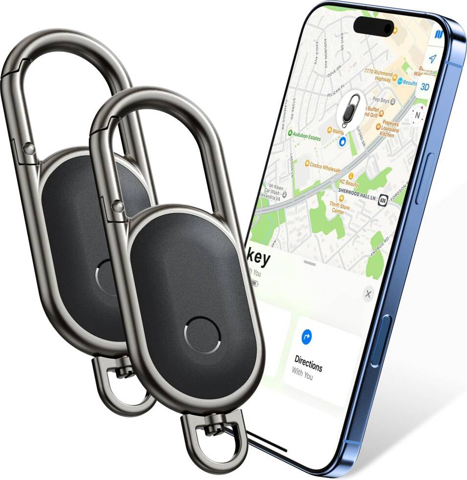 Bluetooth Tracker 2 Pack IP67 Waterproof Key Finder