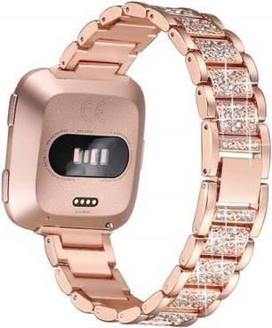 Fitbit Versa Rhinestone Watch Band Rose Gold