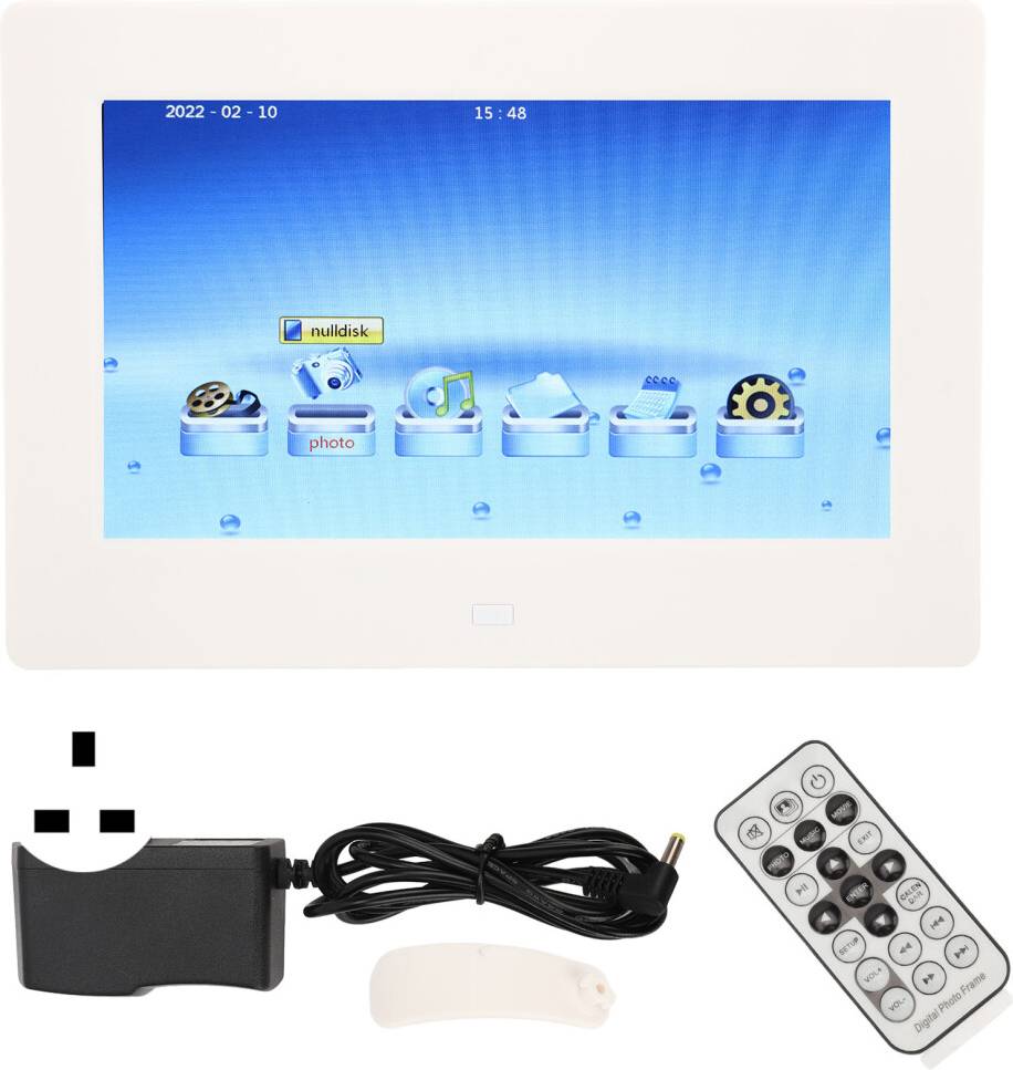 White photo frames 7 Inch White Digital Photo Frame