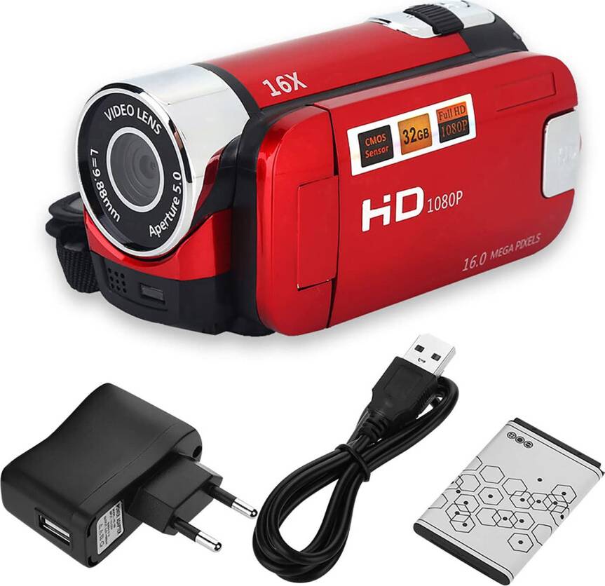 Portable Digital Video Camcorder Full HD 270 Rotation