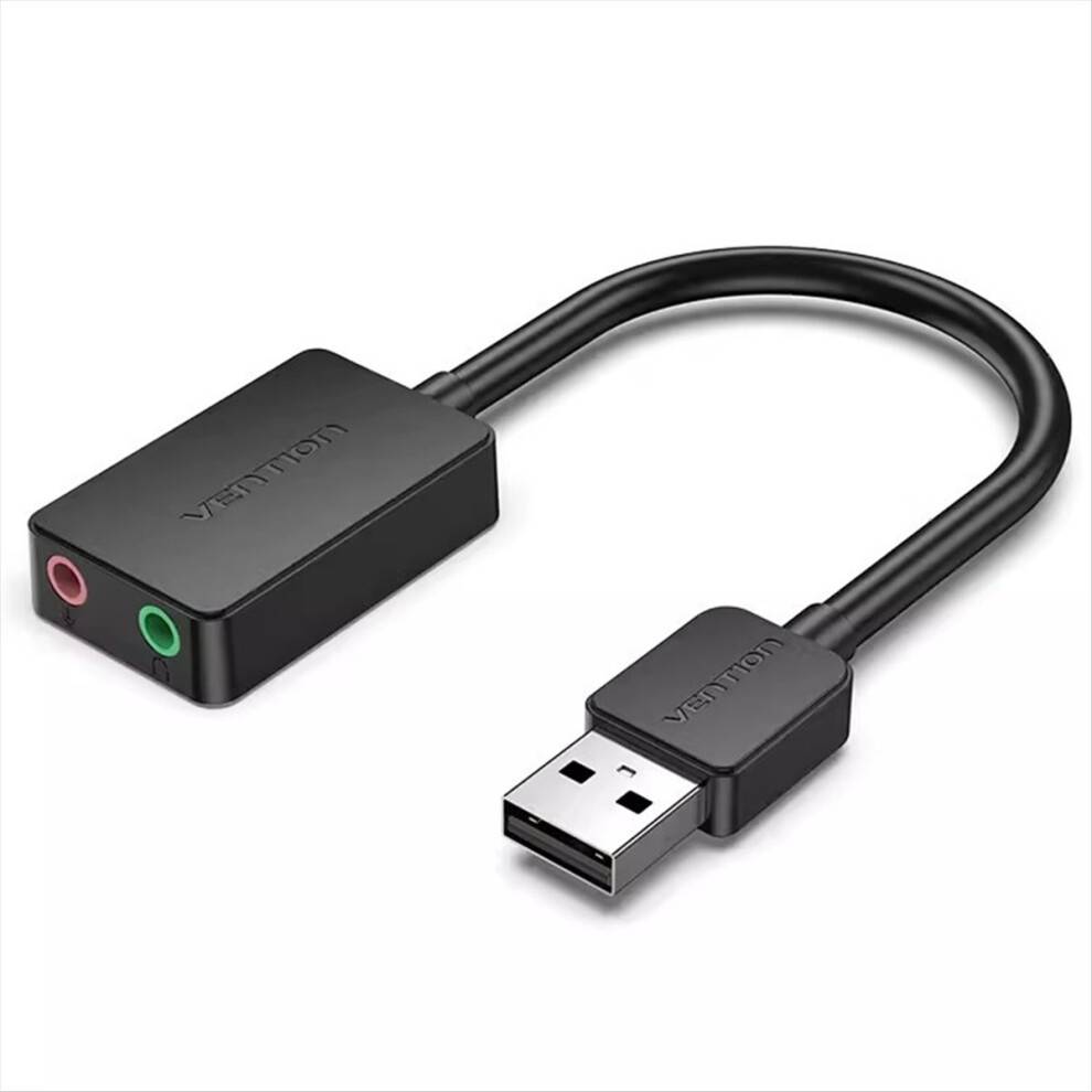 Melitt Sound Card USB 3.5mm Audio Interface Adapter