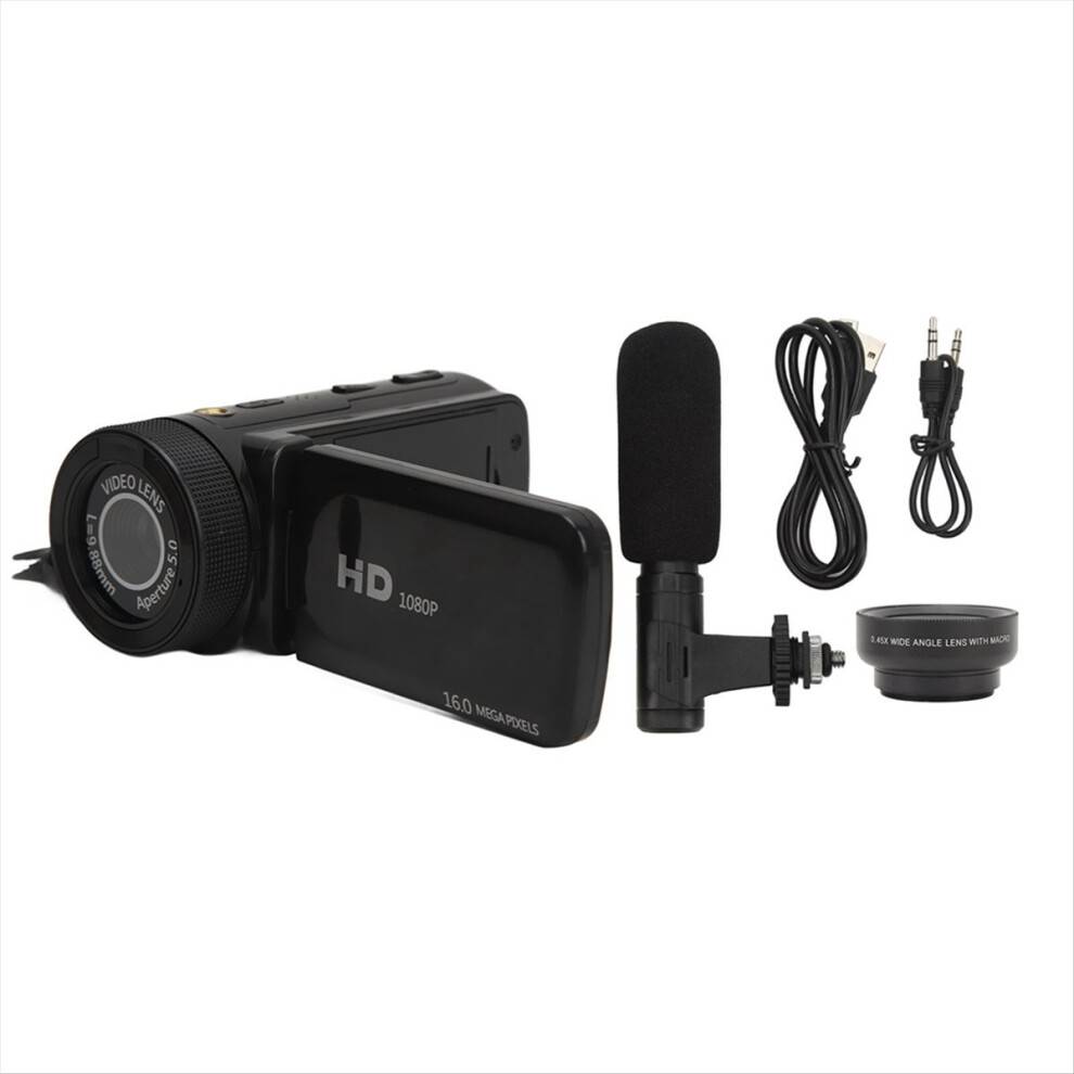 Exogio Video Camera Camcorder 2.4 Inch IPS USB