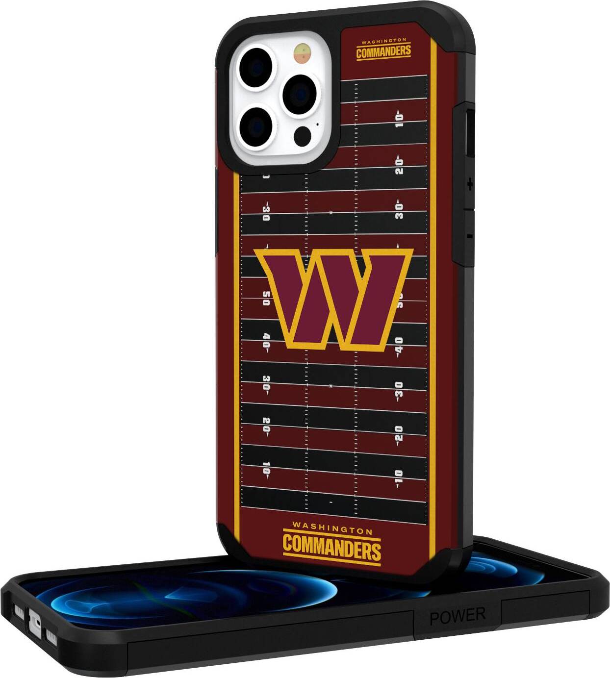 Keyscaper Washington Commanders iPhone Rugged Field Design Case