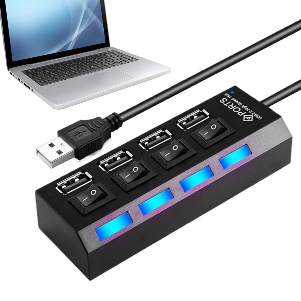 USB Hub 4-Port Data Splitter